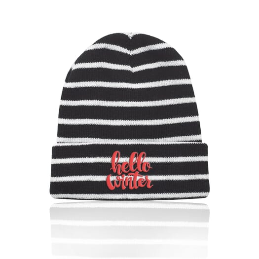 Caribou Striped Knitted Beanies