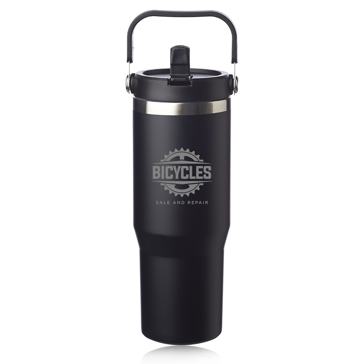 30 oz Bronx Stainless Travel Mug with Carrying Handle