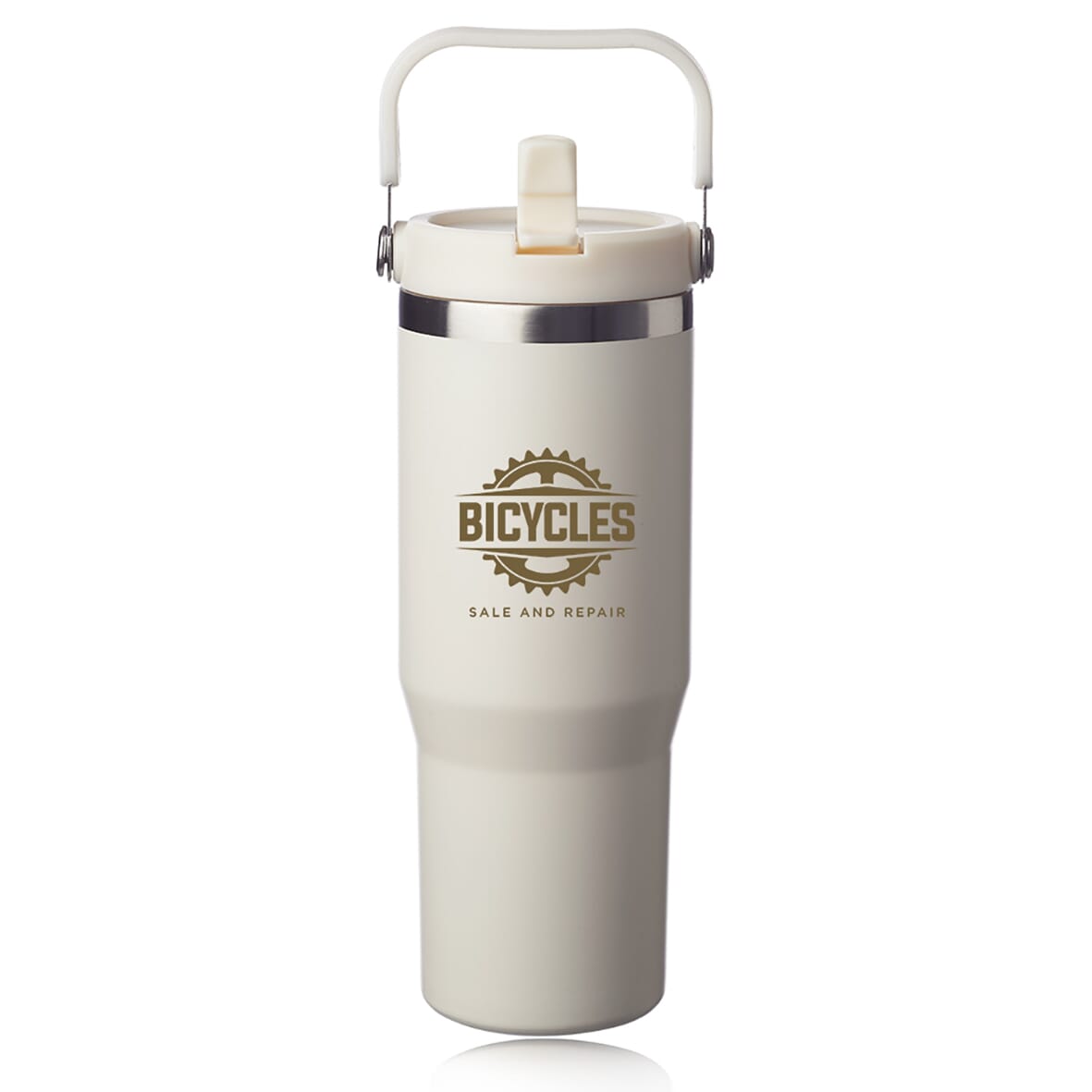 30 oz Bronx Stainless Travel Mug with Carrying Handle