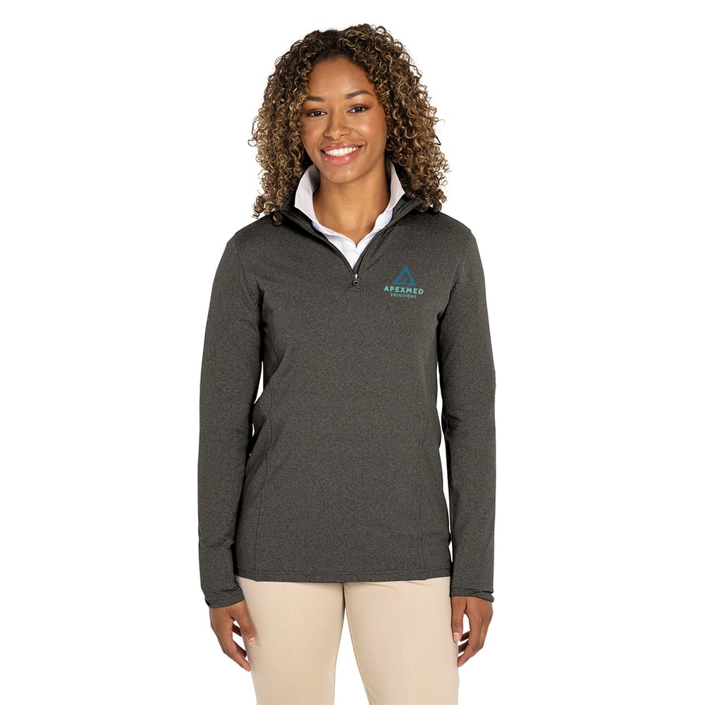 Charles River Heathered Eco-Logic Stretch Quarter Zip - Women's