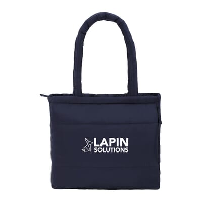 Recycled Puffer Tote Bag with Laptop Sleeve