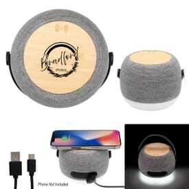 RPET Light Up 15W Charger &amp; Hi-Fi Speaker