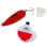 WHITE/ RED