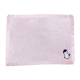 Satin Trim Tahoe Microfleece Baby Blanket