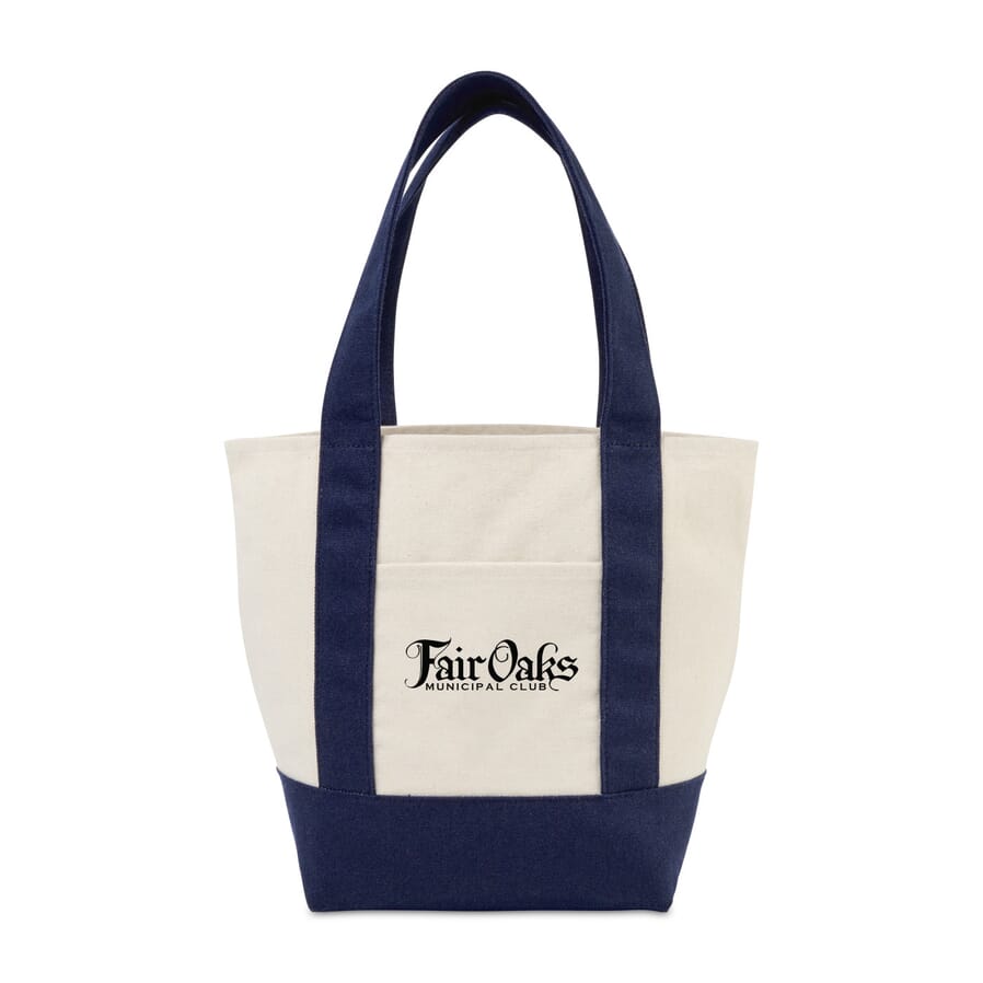 mini canvas tote with logo