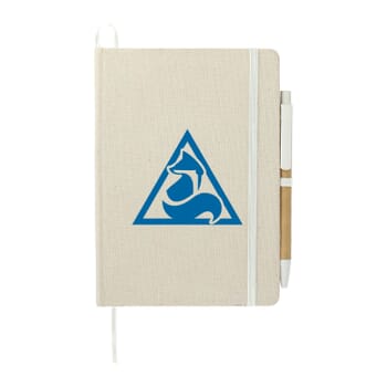 5&quot; x 7&quot; Organic Cotton Bound Notebook w/Pen