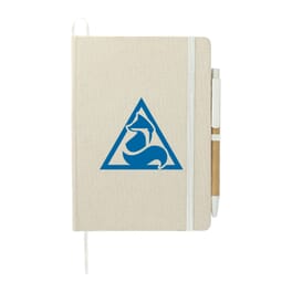 Organic Cotton Bound Notebook w/Pen
