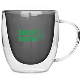 8.5 oz Double Wall Glass Mug