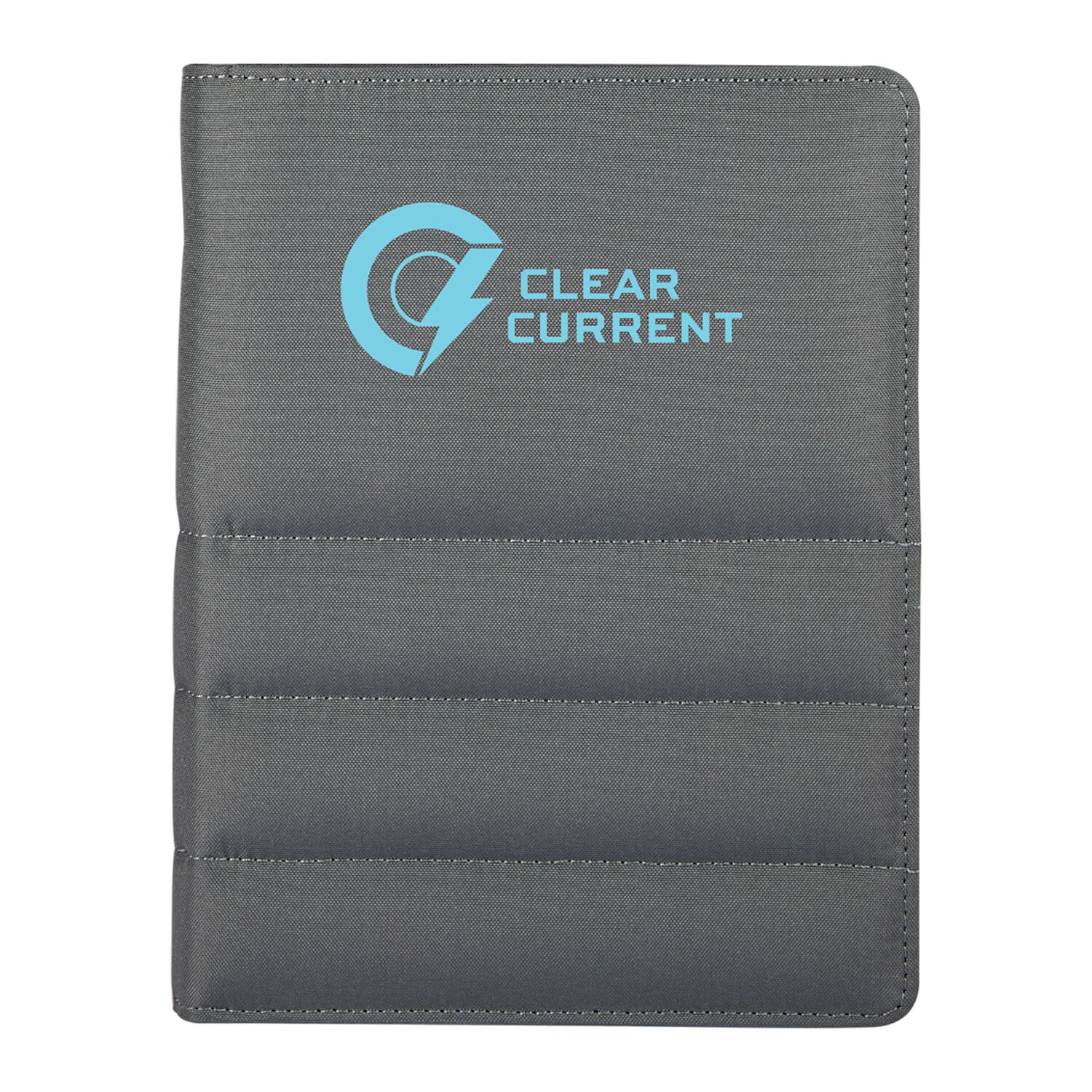 Puffer Zippered Padfolio with FSC® Recycled Paper