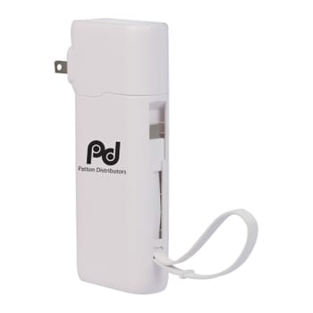 UL Listed 10,000 mAh 20W PD Power Bank with AC Plu