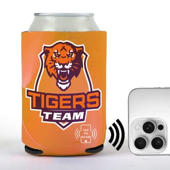 Scan to interact can cooler