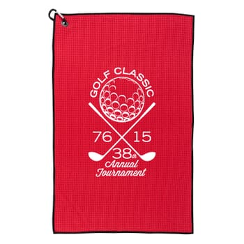 Waffle Weave Golf Towel