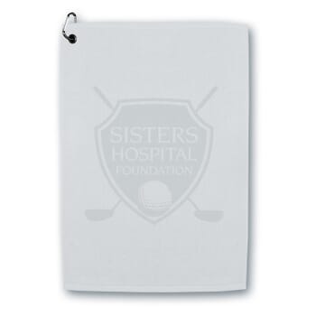 Champions Golf Towel - White