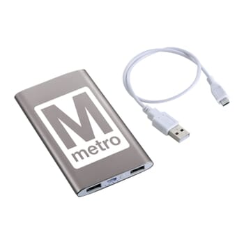 Sleek Aluminum 4000 mAh Power Bank