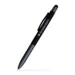 Fleetwood Stylus Satin Soft Touch Gel Click Pen (Recycled Aluminum) w/ Gunmetal Grip
