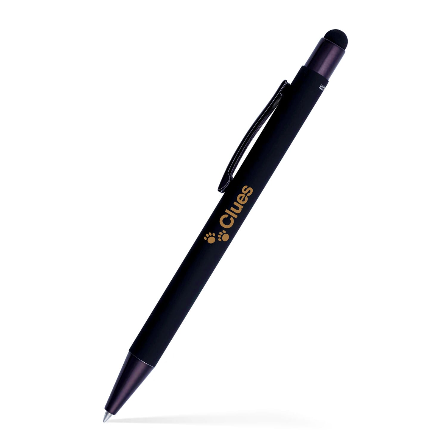 Fleetwood Stylus Satin Soft Touch Gel Click Pen (Recycled Aluminum)
