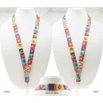 3/4&quot; Digitally Sublimated Lanyard w/ Sew on Breakaway