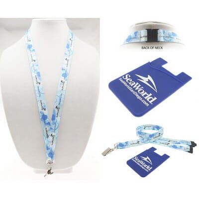 3/4" Digitally Sublimated Lanyard w/ Sew on Breakaway