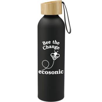 22 oz Ryze Aluminum Sports Water Bottle with FSC® Bamboo Lid