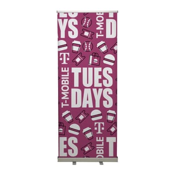 34&quot; to 78&quot; Retractable Vinyl Banner