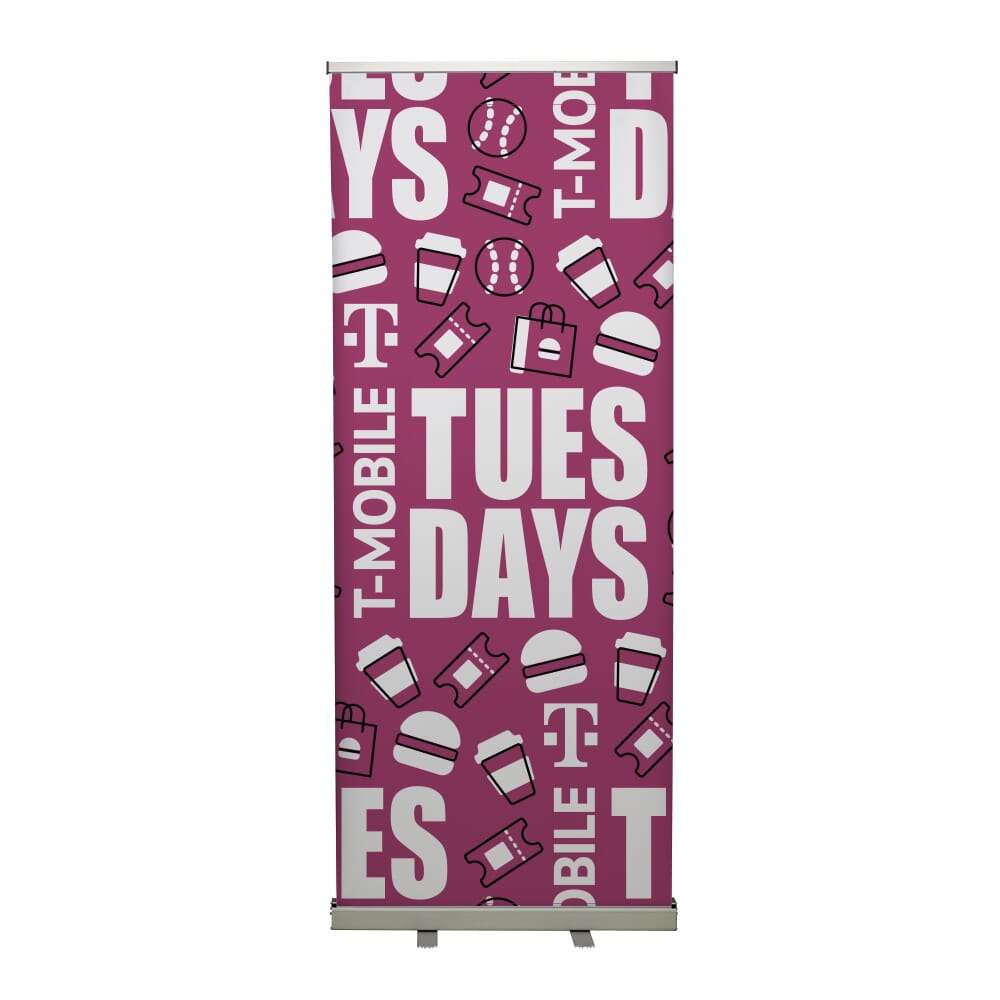34" to 78" Retractable Vinyl Banner