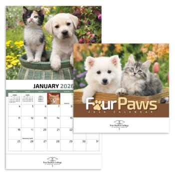 2026 HotLine® Products Four Paws Appointment Calendar - Stapled