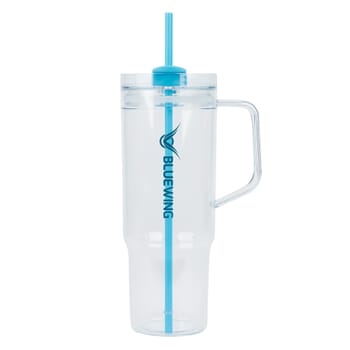 Oliver 40 oz Clear Travel Mug