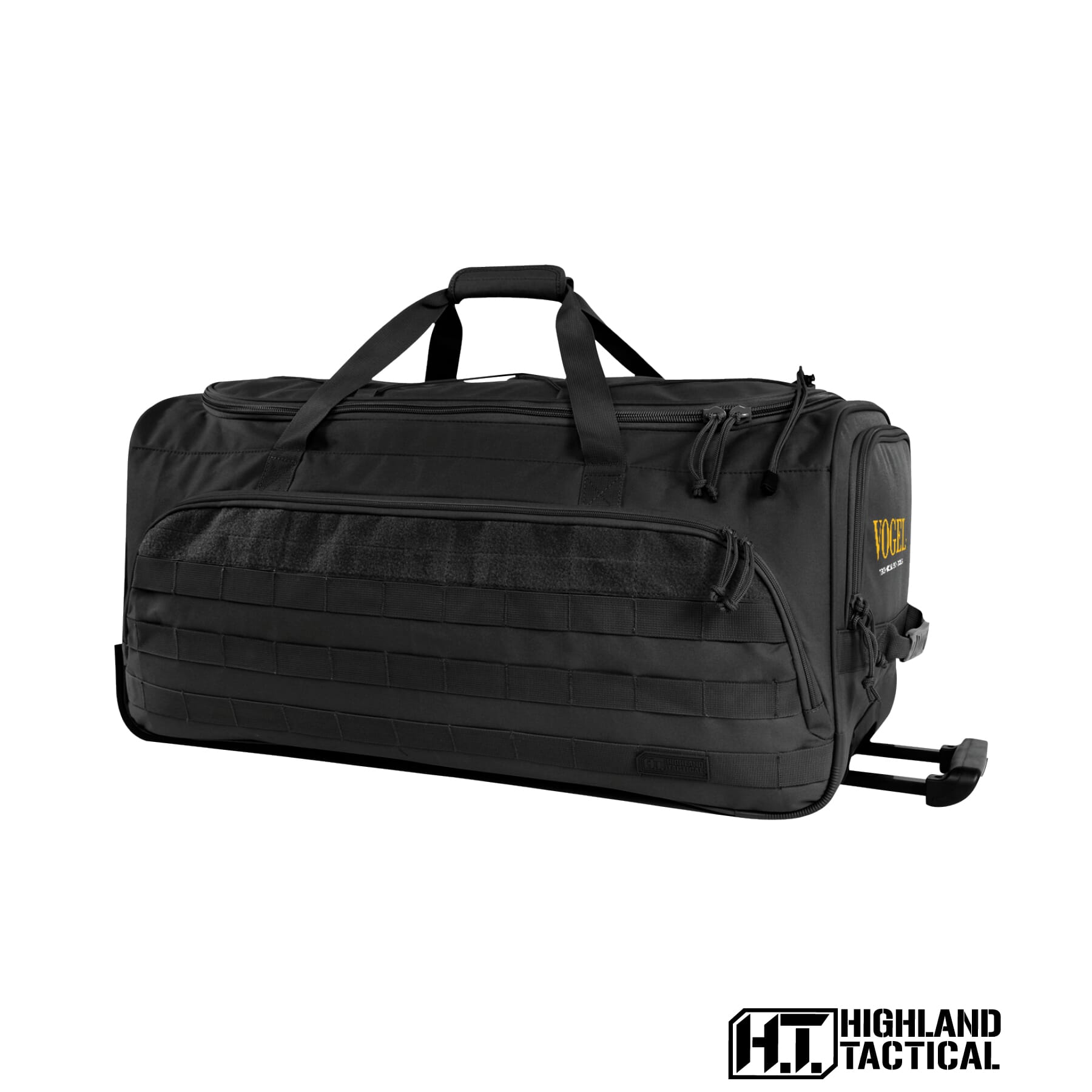 Highland Tactical® Squad Rolling Duffel Bag - Logo Branded Gift