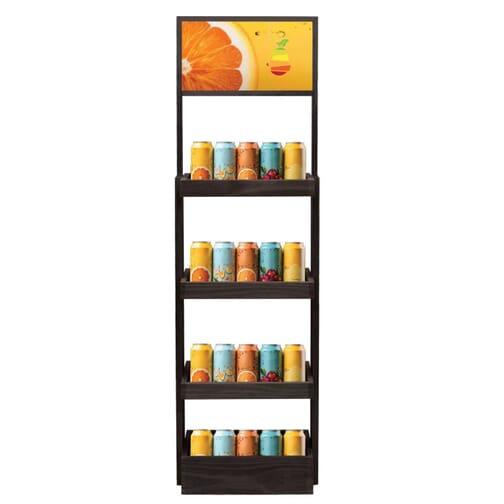 4-Shelf Wood Display Stand