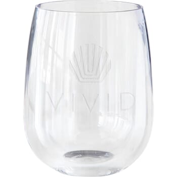 12 oz Symglass Clear Stemless Wine Glass