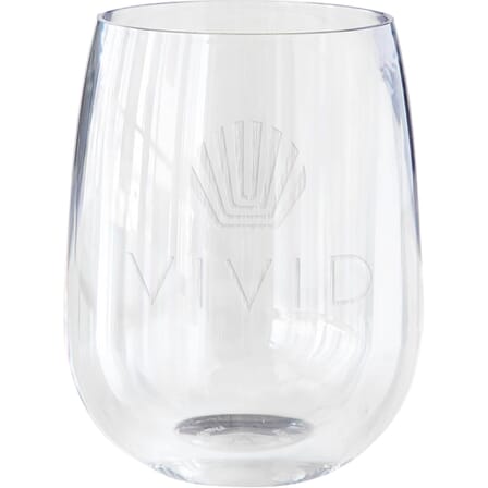 12 oz Symglass Clear Stemless Wine Glass