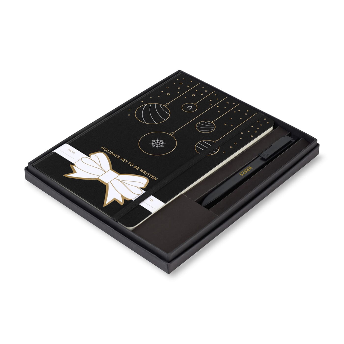 Moleskin® Hard Cover Holiday Notebook and GO Pen Gift Set
