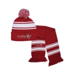 Stripe Knit Beanie & Scarf Set