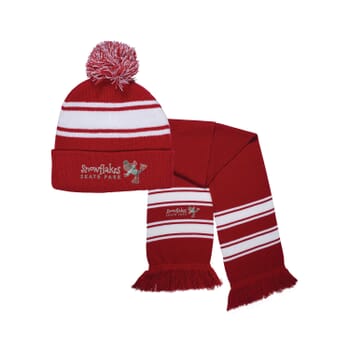 Stripe Knit Beanie &amp; Scarf Set