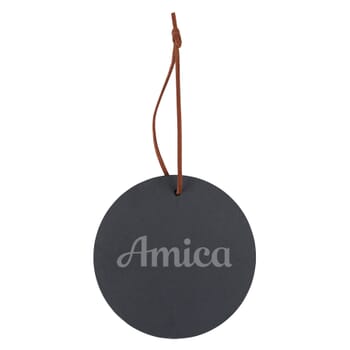 Slate Round Ornament