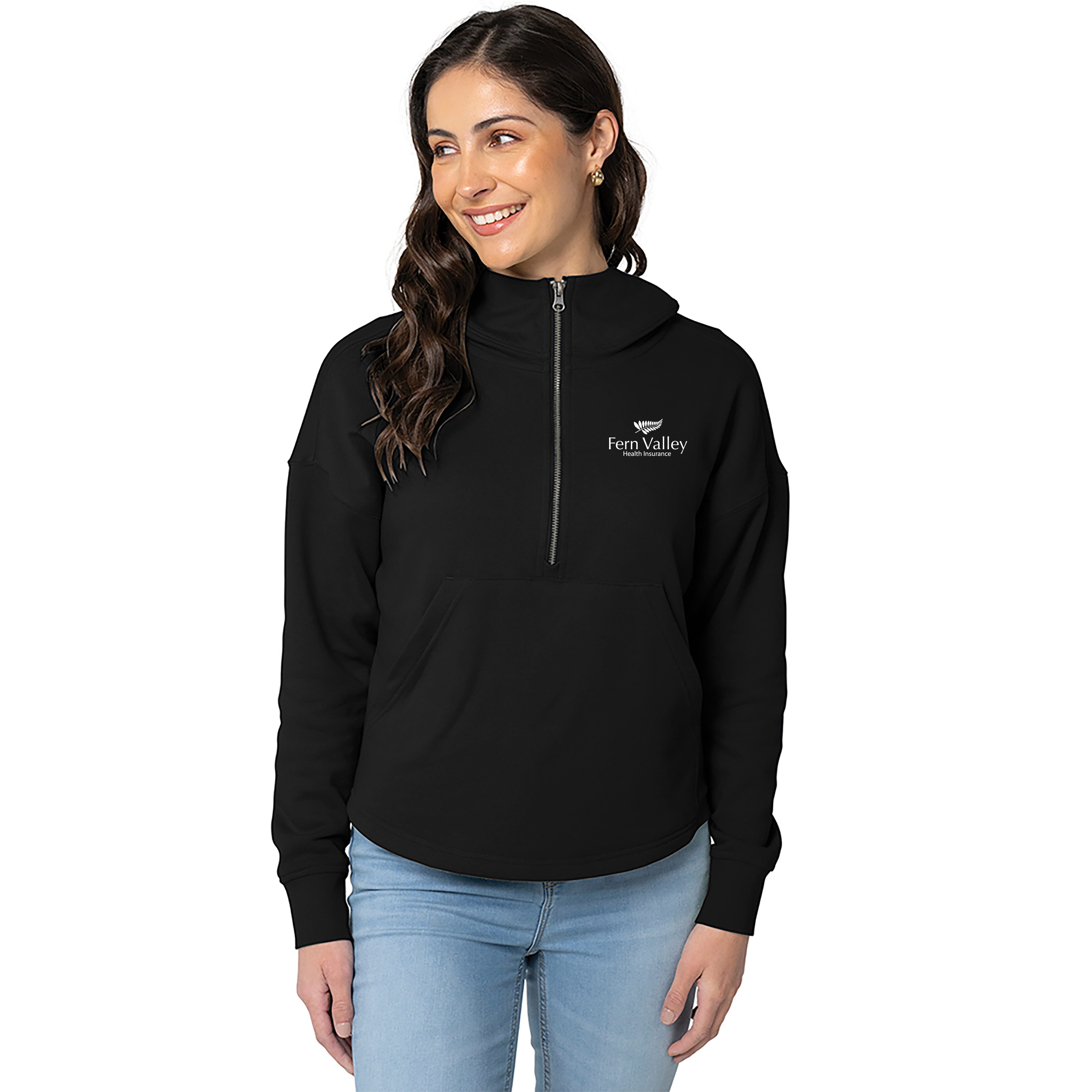 Charles River Willow Scallop Hem Hoodie - Women's