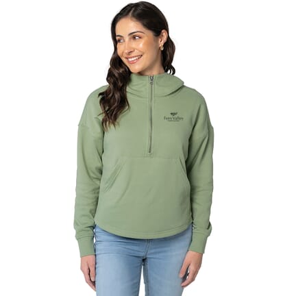 Charles River Willow Scallop Hem Hoodie
