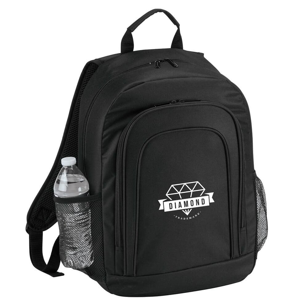 Uspto Backpack RPET Elite Laptop Backpack – Recycled Tech Bag with Logo | Crestline