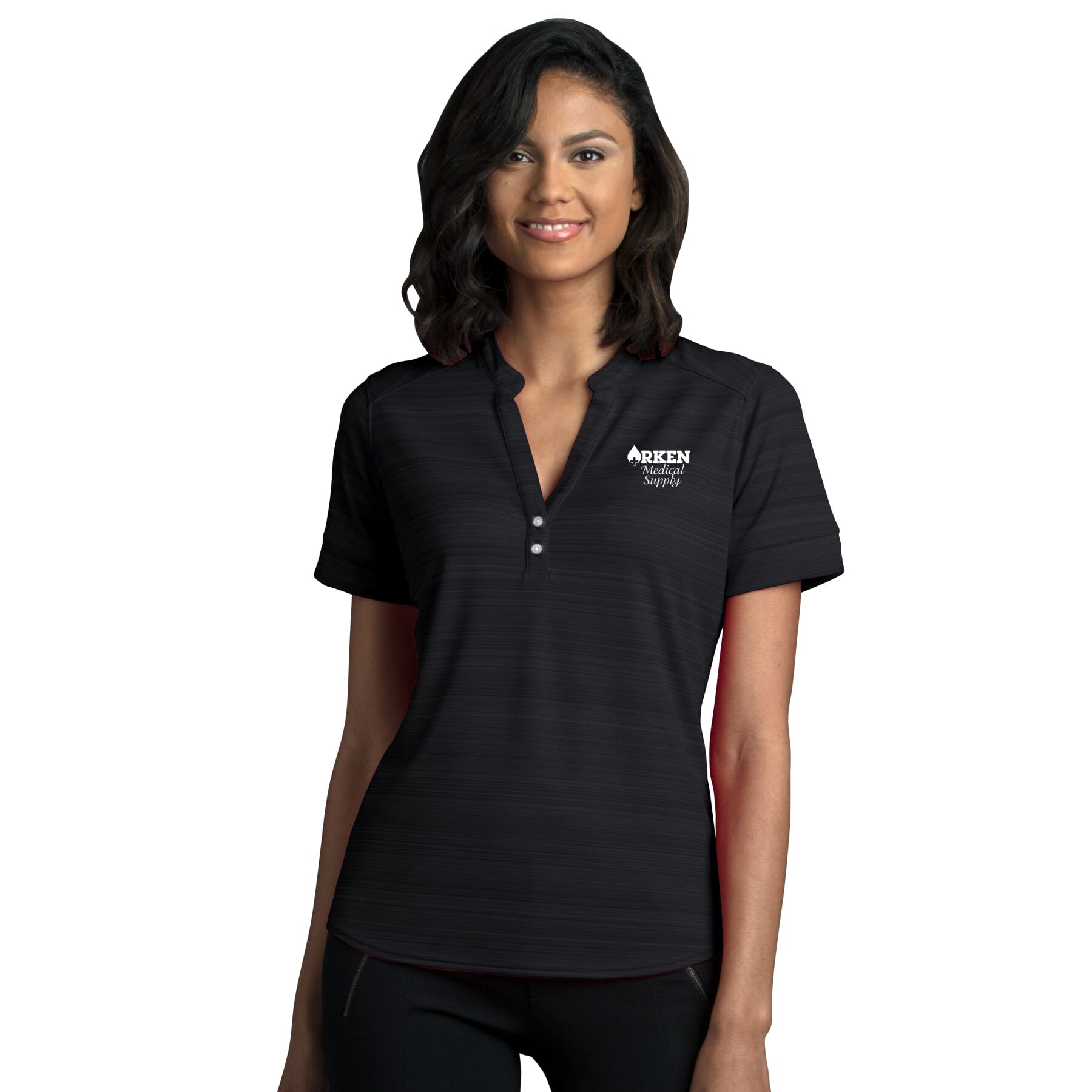 Women's Vansport Strata Textured Henley