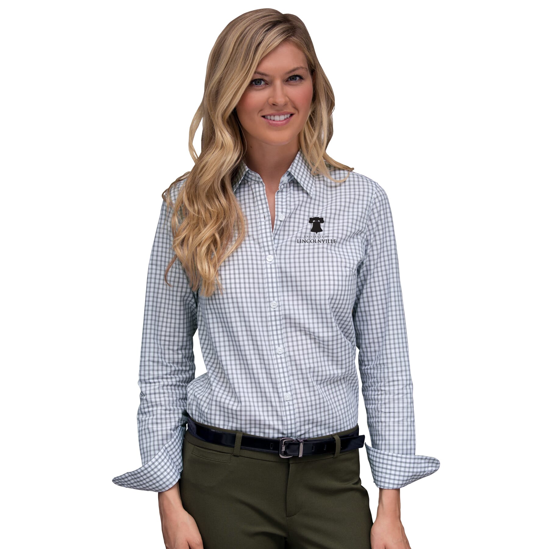 Women's Easy-Care Gingham Check Shirt