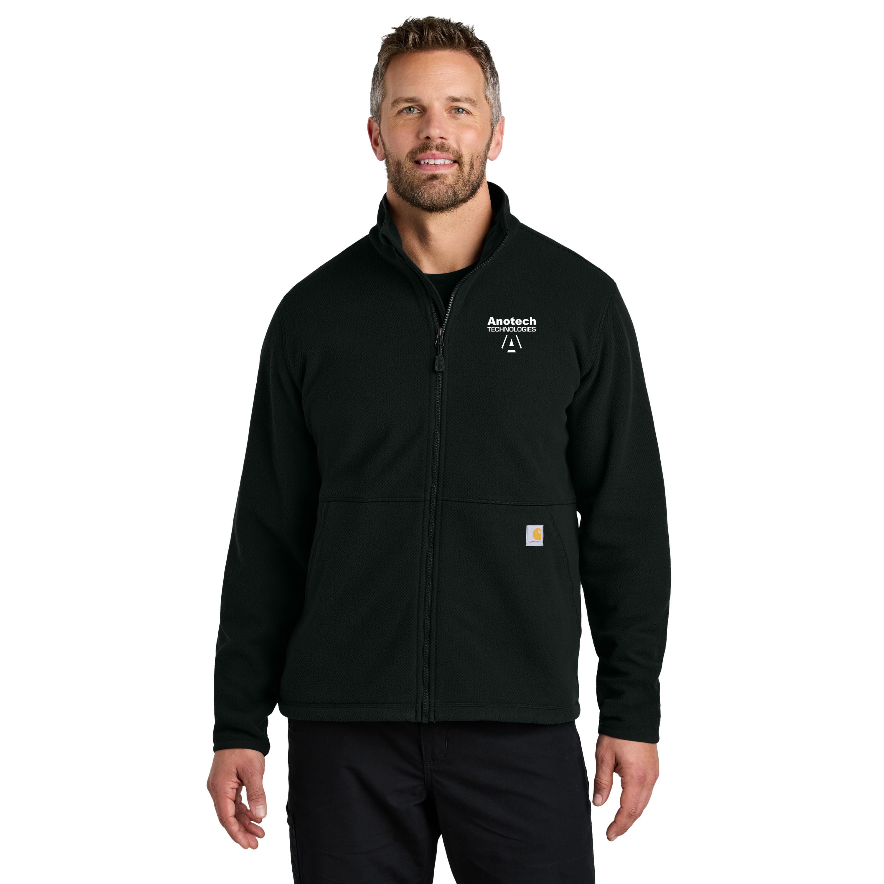 Men's Carhartt® Textured Full-Zip Fleece Jacket