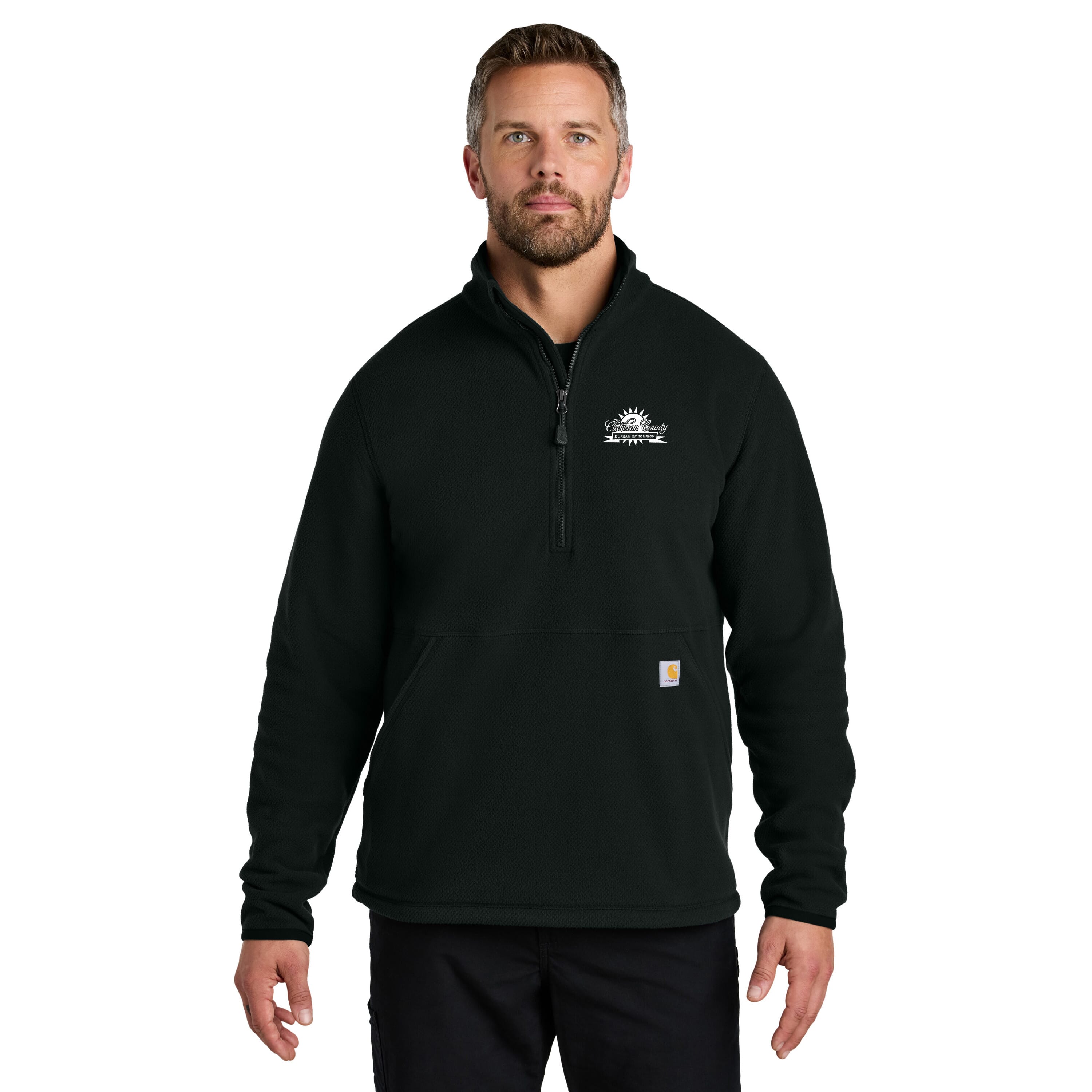 Carhartt® Textured 1/2-Zip Fleece Jacket