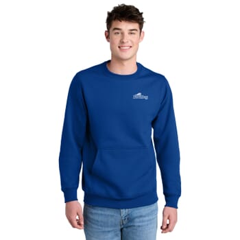 Port &amp; Co™ Core Fleece Crewneck Pocket Sweatshirt