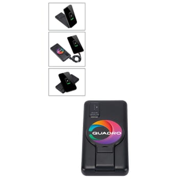 8,000 mAh Wireless Power Bank with Stand