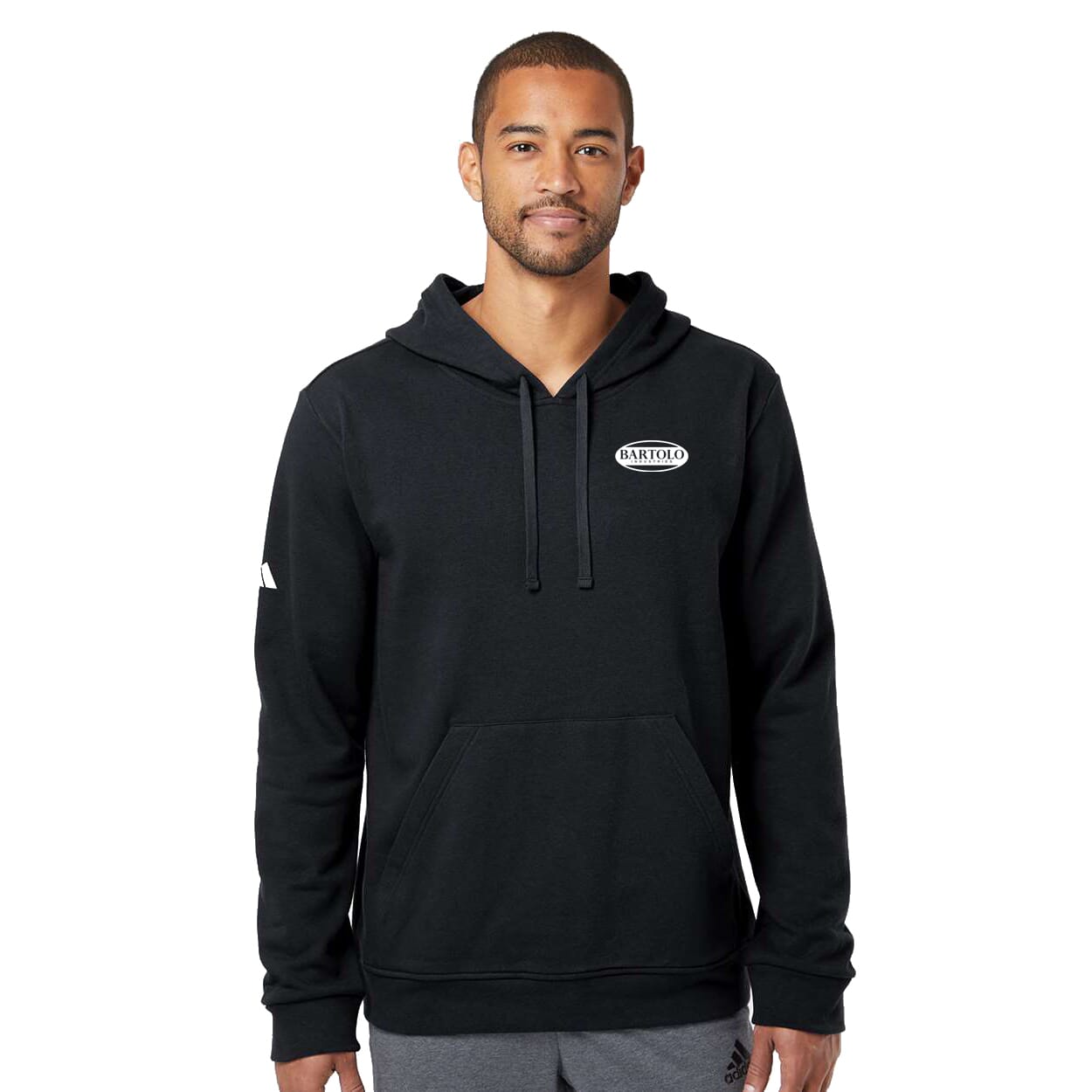 Unisex Adidas Fleece Hooded Sweatshirt