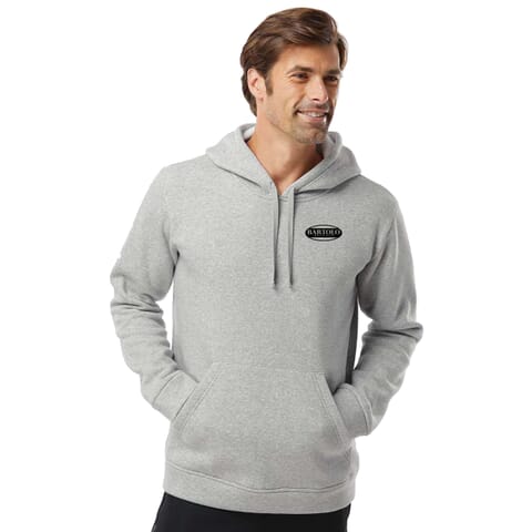 gray heathered adidas unisex hoodie with logo