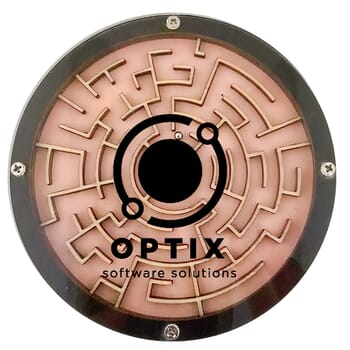 Labyrinth Layered Wood Coaster