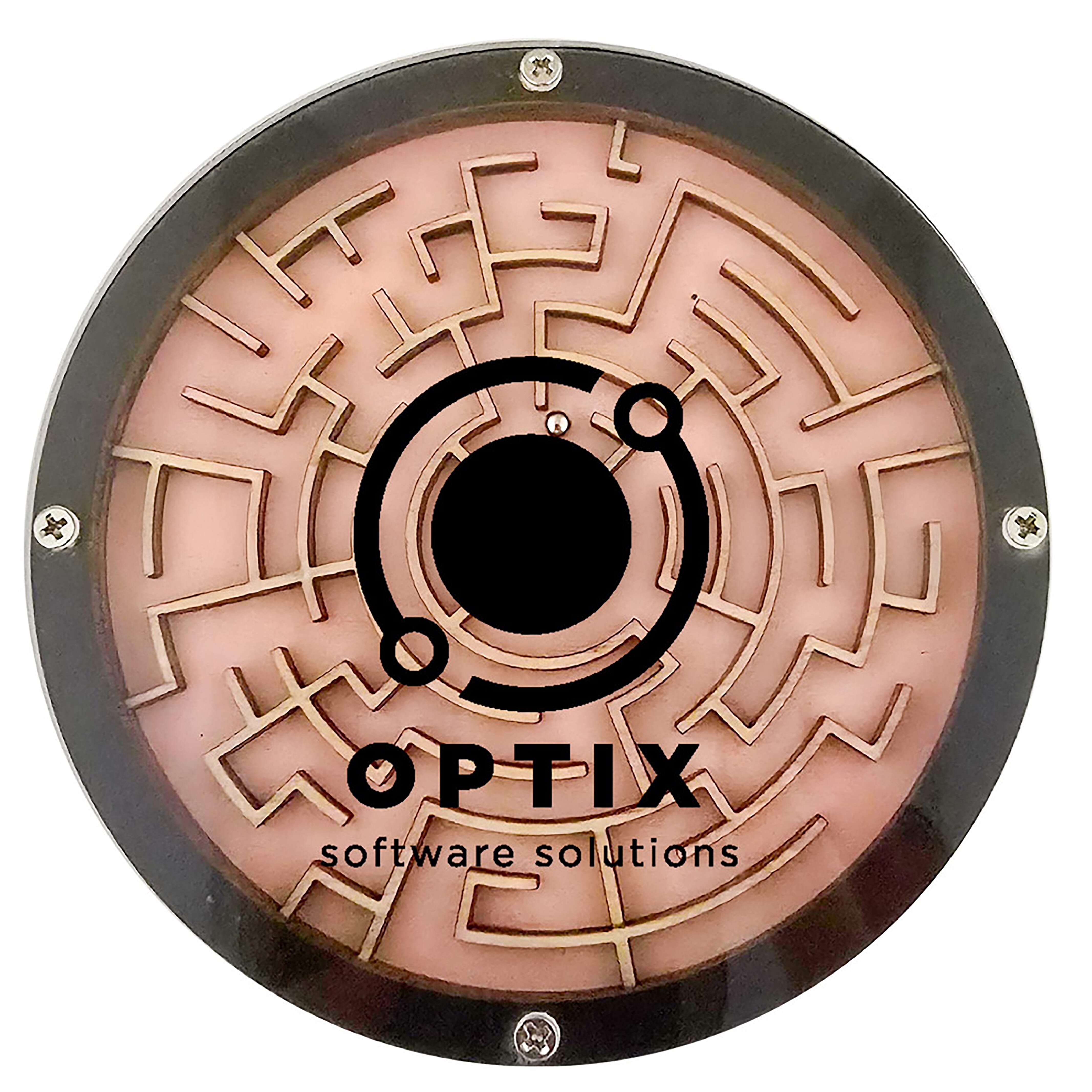 Labyrinth Layered Wood Coaster