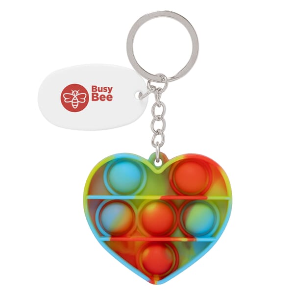 Fidget Keychain Customisation Fidget Sensory Keychain - Custom Promotional Giveaway Swag Item | Crestline