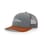 HEATHER GRAY/CHARCOAL/DARK ORANGE